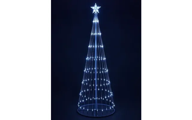 6ft White Waterfall Led Outdoor Christmas Tree Light 198 Leds Ip20 - Multiple