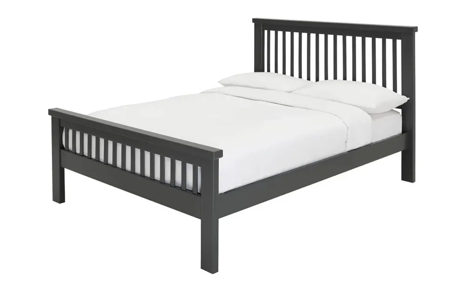 Aubrey Kingsize Wooden Bed Frame Charcoal Sturdy And Stylish Bedroom Furniture