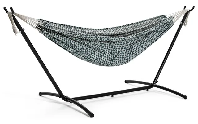 Boho Hammock With Metal Stand Garden Steel Cotton