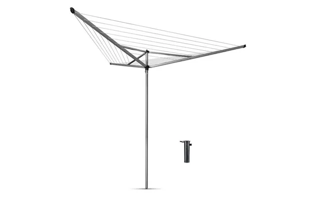 Brabantia Essential 30m 3 Arm Rotary Airer With Ground Tube Garden Dryer product image