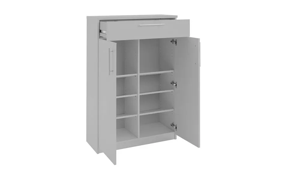 Brisbane 2 Door Shoe Storage Cabinet Grey Hallway Entryway Furniture