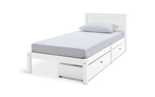 Brooklyn Single Bed Frame And Drawer White 2 Drawers