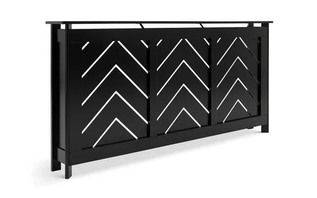 Chevron Large Radiator Cover - Black