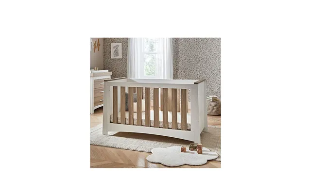 Cuddleco Ada Cot Bed White Ash Converts To Toddler Bed 3 Height Settings