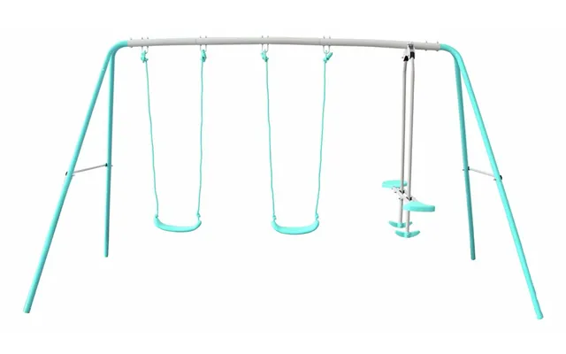 Double Swing And Glider Set Kids Garden Play Equipment