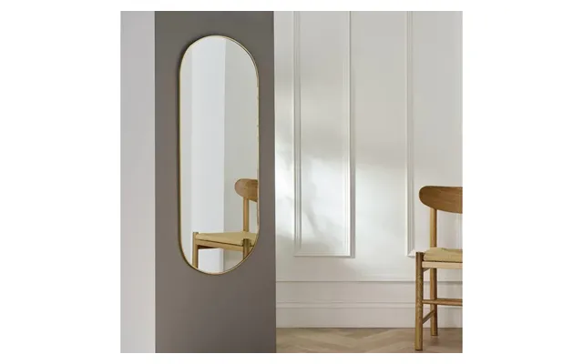 Gold Pill Wall Mirror 100x60cm For Hallway Bedroom Dressing Area Uk