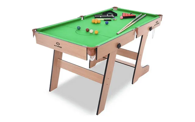 Hy-pro 5ft Folding Snooker And Pool Table Indoor Game Sports Fun