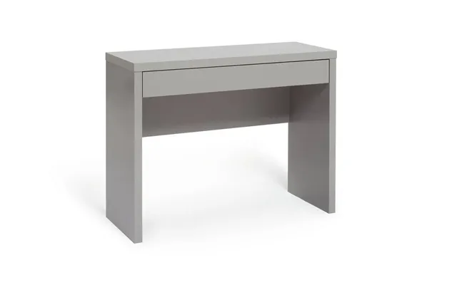 Jenson Dressing Table Desk Grey Gloss Modern Makeup Organiser