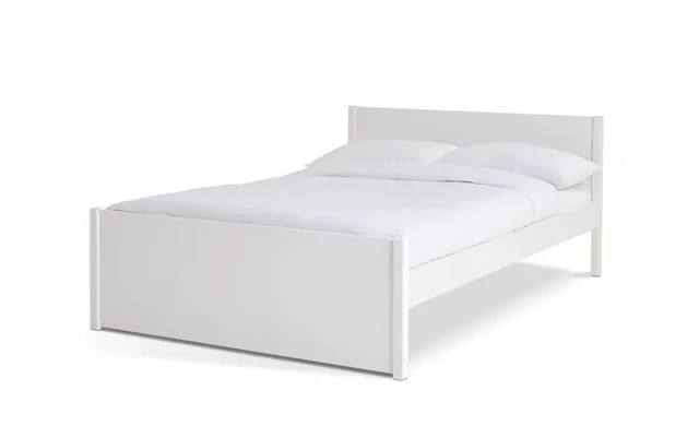 Jenson Wooden Bed Small Double White Bedroom Furniture Minimalist Design