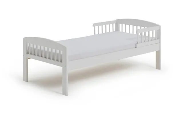 Jesse Toddler Bed Frame White Solid Wood Construction Durable