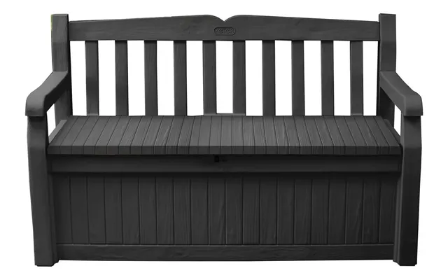 Keter Eden Bench 265l Outdoor Garden Storage Box - Grey