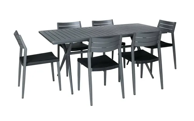 Lobos 6 Seat Table Set With Chairs Sturdy And Stylish Outdoor Dining Furniture