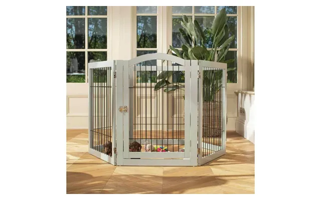 Lords & Labradors Wooden Puppy Play Pen Black 80cm Dog Crate Enclosure