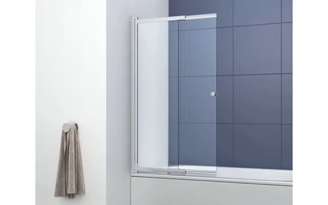 Modern Shower Bath Screen Panel 1400x830mm Chrome Reversible Left Right Fit