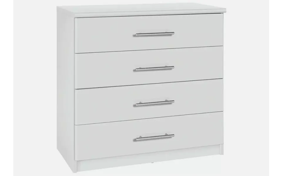 Normandy 4 Drawer Chest Of Drawers White Modern Home Decor