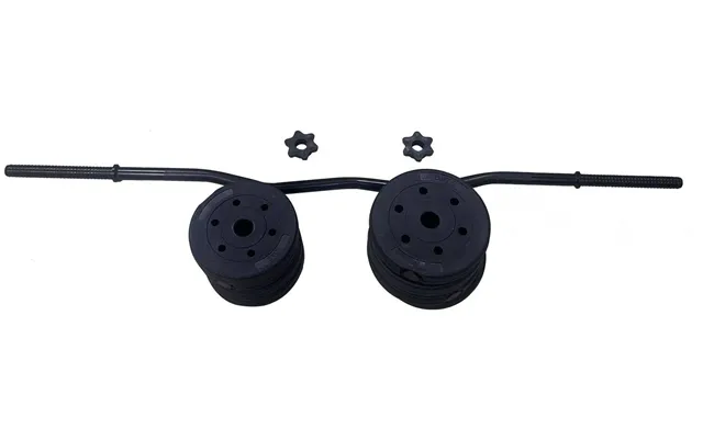 Opti Z Curl Vinyl Barbell Weight Set 17kg Home Gym Fitness Training