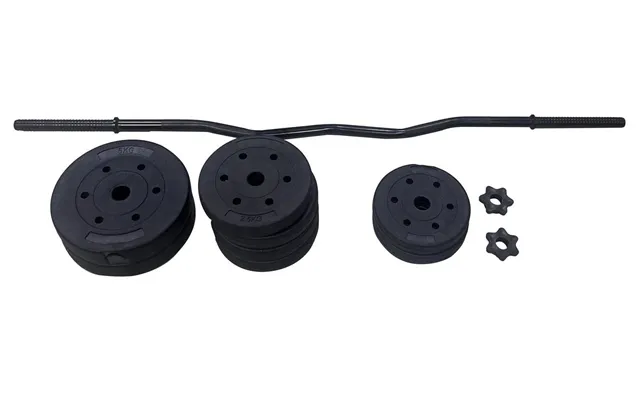 Opti Z Curl Vinyl Barbell Weight Set 25kg Home Gym Strength Training
