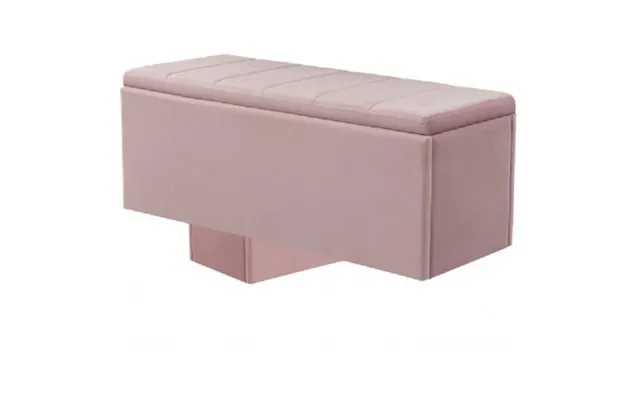 Pandora Velvet Ottoman Pink Storage Footstool Living Room Furniture