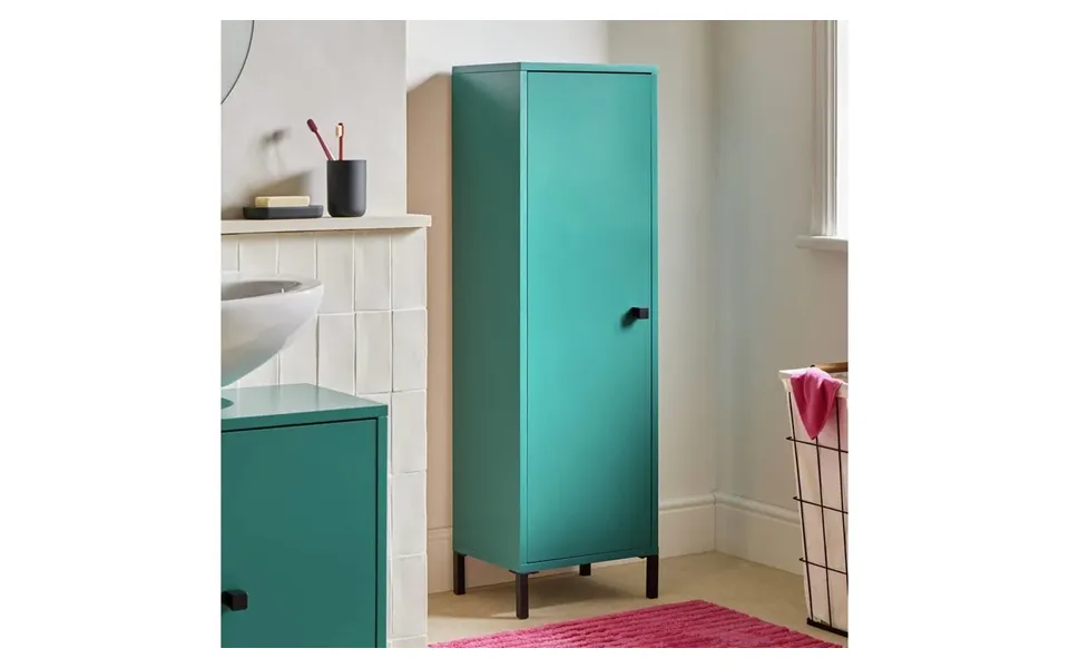 Sonderborg Single Unit Green Storage Cabinet Bathroom Furniture