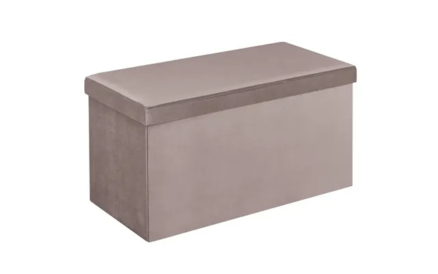 Velvet Medium Storage Ottoman Pink Living Room Furniture Footstool Organiser