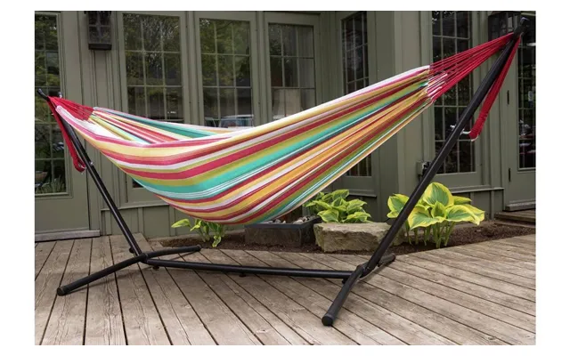 Vivere Salsa Double Hammock With Stand Cotton Steel 200kg