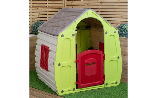 1.09m Green & White Plastic Magical Forest Wendy Playhouse