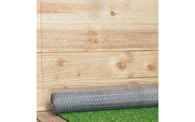 10m X 90cm X 13mm Galvanised Metal Chicken Garden Wire Netting Fencing