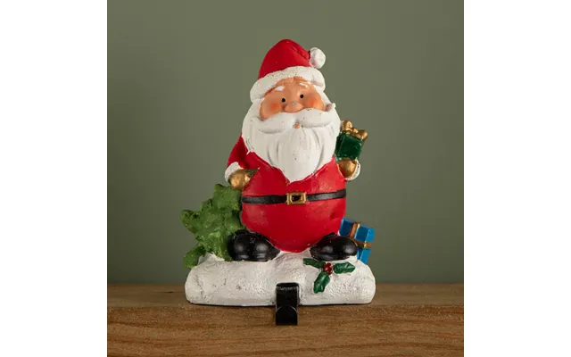 13cm Premier Christmas Stocking Hanger Decoration In Santa Design