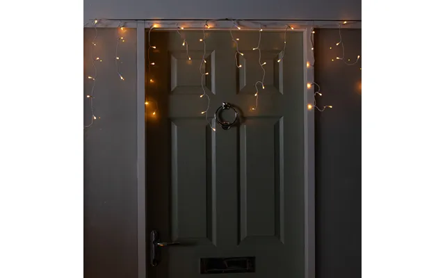 16m 640 Led Frosted Iciclebrights Christmas String Lights In Vintage Gold