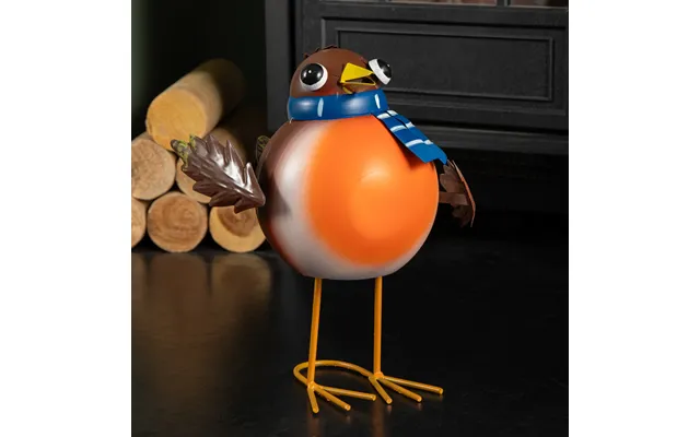 25cm Large Wobbling Rocking Hand Painted Christmas Robin Decoration