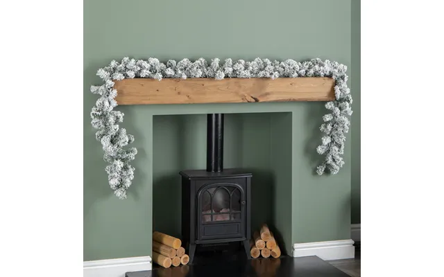 2.7m Imperial Snowy Christmas Garland With 180 Tips