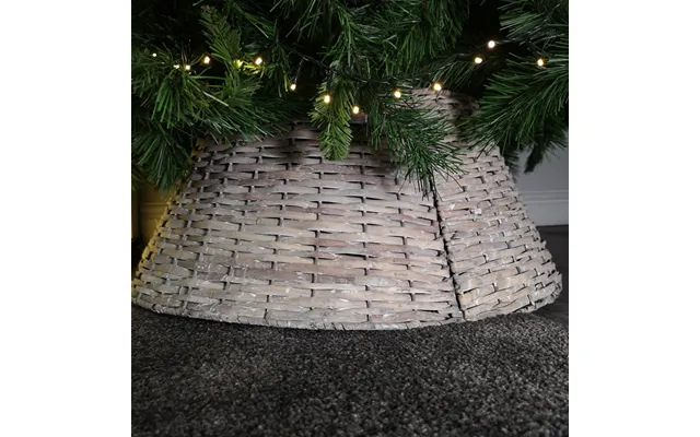 28 57cm Everlands Kd Willow Christmas Tree Skirt Wicker Rattan - Small Grey Wash