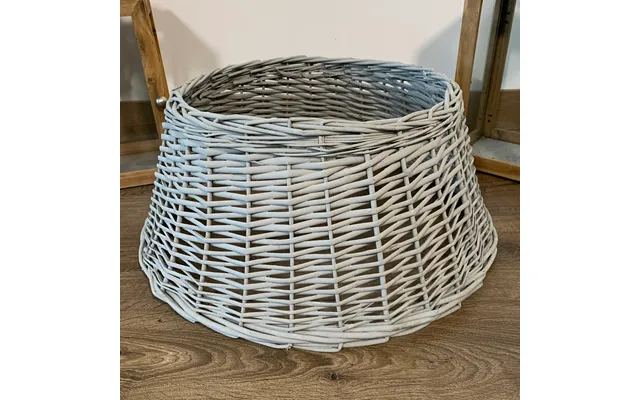 40 58cm Samuel Alexander Deluxe Wicker Willow Christmas Tree Skirt - Medium Light Grey