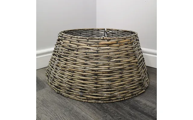 40 58cm Samuel Alexander Kd Willow Christmas Tree Skirt Wicker Rattan- Medium Natural