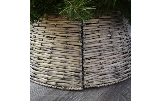 48 70cm Samuel Alexander Kd Willow Christmas Tree Skirt Wicker Rattan- Large Natural