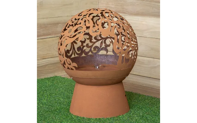 57cm Steel Helios Fireglobe Outdoor Garden Fire Pit