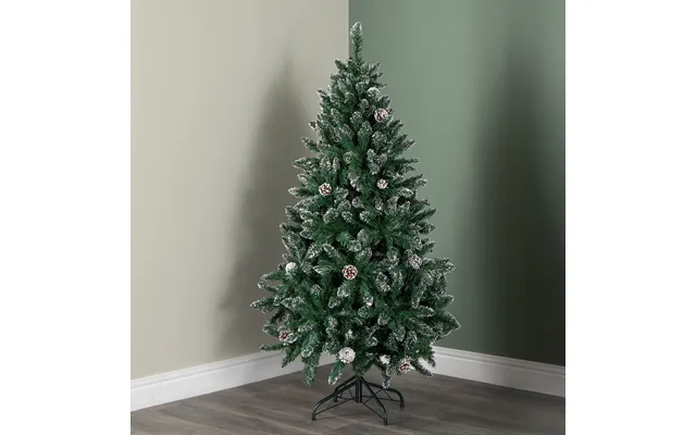 5ft 1.5m Tall Rocky Mountain Pine Christmas Tree With 526 Snow Tipped Branches & Pinecones