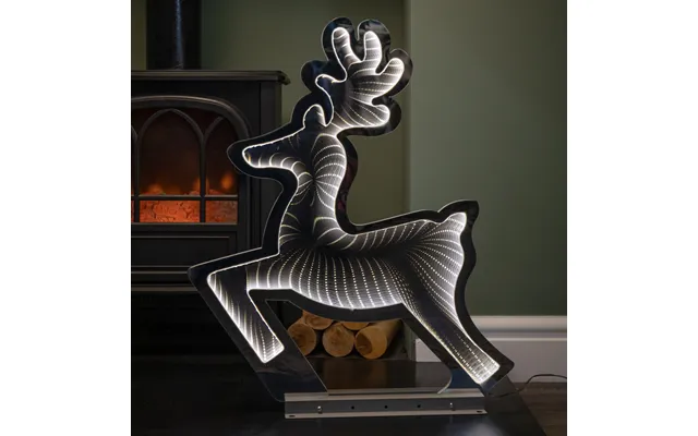 60cm Led Infinity Light Leaping Reindeer