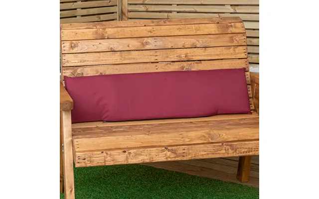 99 X 20 X 5cm Cushion Back For 2 Seater Wooden Garden Bench In Burgundy