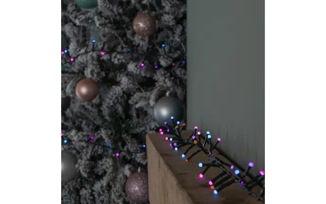 9m 360 Led Battery Operated Christmas Berrybrights String Lights In Rainbow
