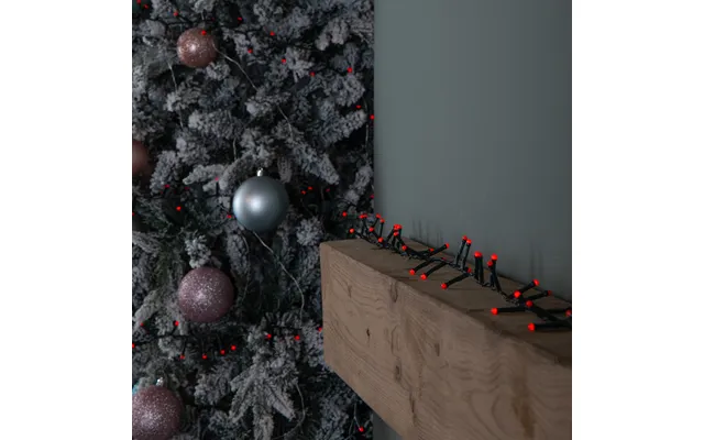 9m 360 Led Battery Operated Christmas Berrybrights String Lights In Red