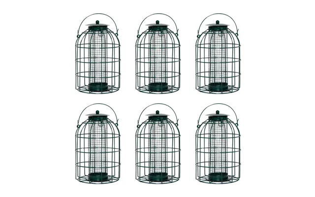 Pack Of 6 Wild Bird Hanging Nut Feeder With Squirrel Guard
