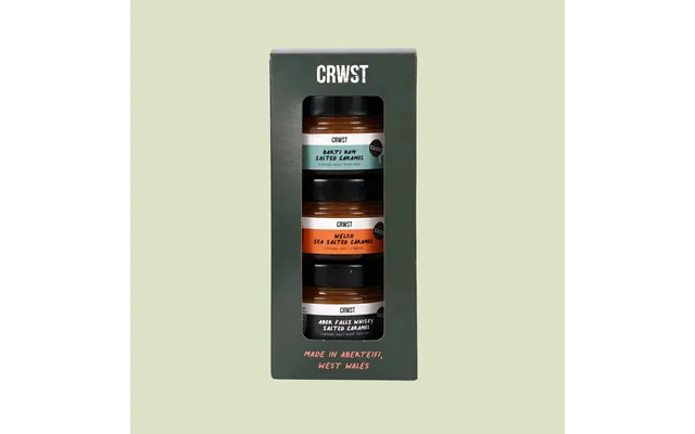 Crwst Caramel Gift Box Award-winning Welsh Salted Caramels Trio