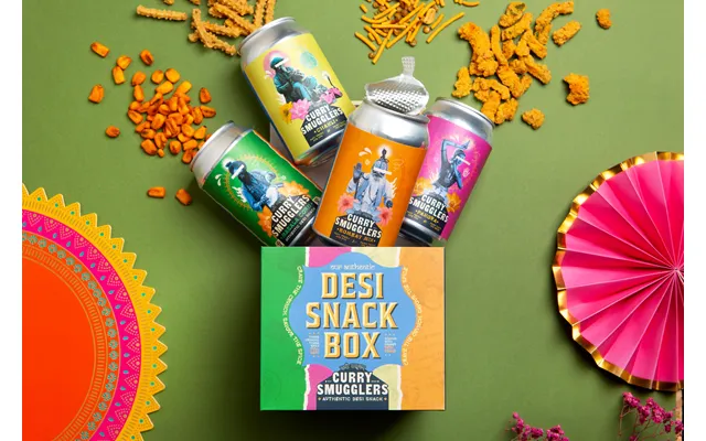Curry Smugglers Desi Snack Box Bold Indian Snacks With Attitude Limited Edition