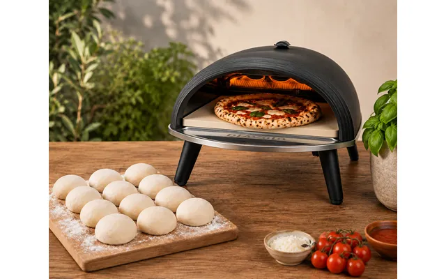 Delivita Diavolo Gas Pizza Oven Bundle With 12 Sourdough Dough Balls And Accessories