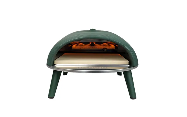 Delivita Diavolo Gas Pizza Oven Green Portable 500 C Oven With Accessories
