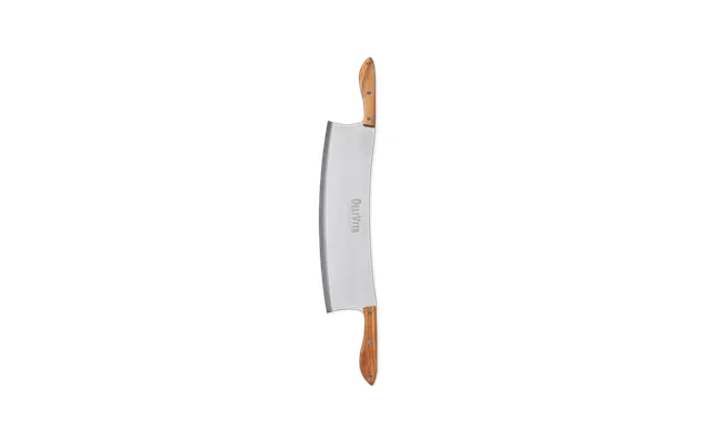 Delivita Handmade Pizza Cutter With Olive Wood Handles