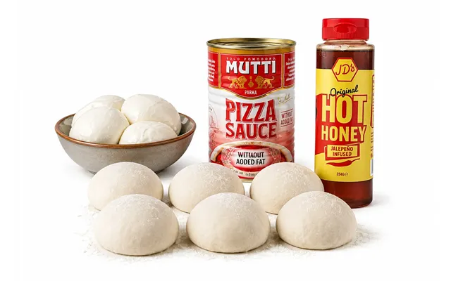 Hot Honey Pizza Bundle Dough Balls - Mutti Sauce