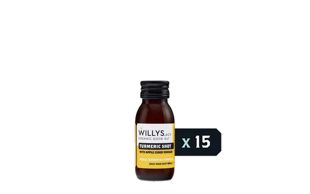 Willy's Turmeric Apple Cider Vinegar Shots X 15