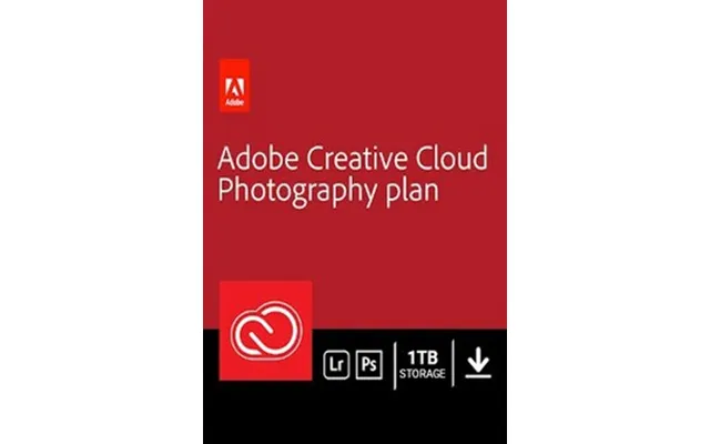 Adobe Creative Cloud Photography Plan - 1 Month Subscription Key Digital Download 20 Gb Global